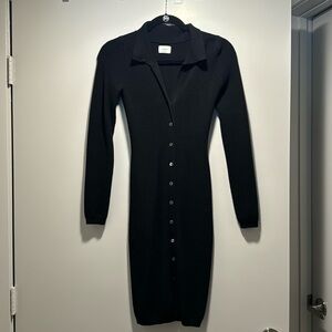 Aritzia Black Wilfred Sweater Dress
